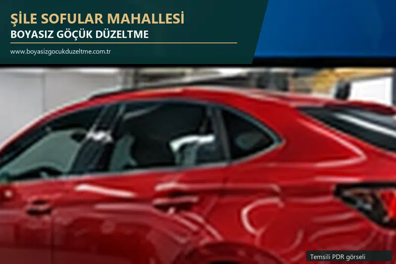 Şile Sofular Mahallesi sabit nokta ve mobil PDR randevusunu anlatan temsili otomobil hizmeti görseli