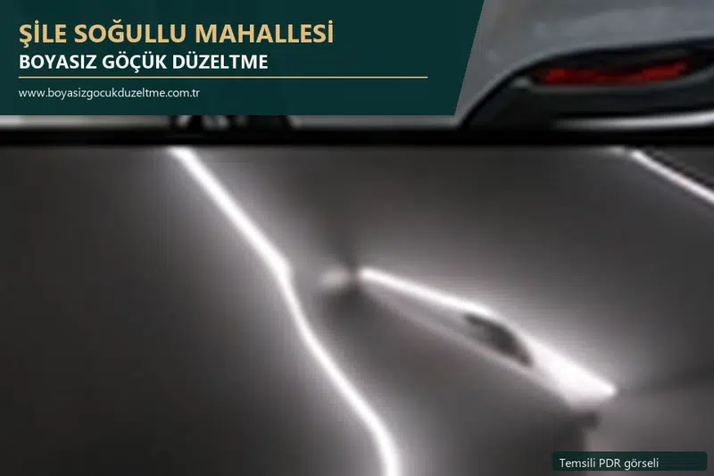 Şile Soğullu Mahallesi sabit nokta ve mobil PDR randevusunu anlatan temsili otomobil hizmeti görseli