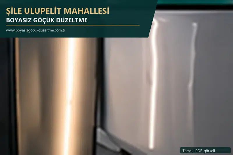 Şile Ulupelit Mahallesi sabit nokta ve mobil PDR randevusunu anlatan temsili otomobil hizmeti görseli
