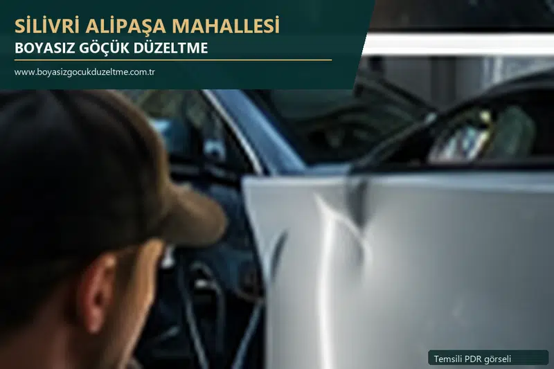 Silivri Alipaşa Mahallesi sabit nokta ve mobil PDR randevusunu anlatan temsili otomobil hizmeti görseli