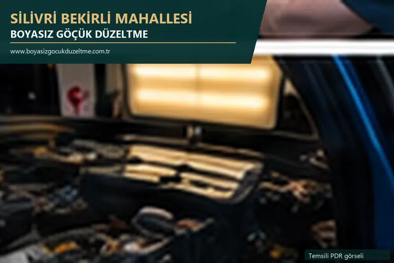 Silivri Bekirli Mahallesi sabit nokta ve mobil PDR randevusunu anlatan temsili otomobil hizmeti görseli