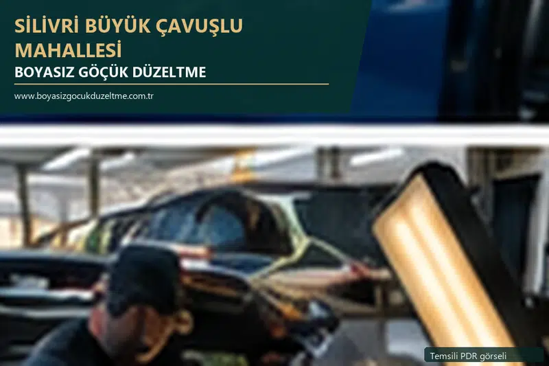Silivri Büyük Çavuşlu Mahallesi sabit nokta ve mobil PDR randevusunu anlatan temsili otomobil hizmeti görseli
