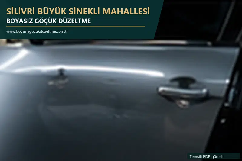 Silivri Büyük Sinekli Mahallesi sabit nokta ve mobil PDR randevusunu anlatan temsili otomobil hizmeti görseli