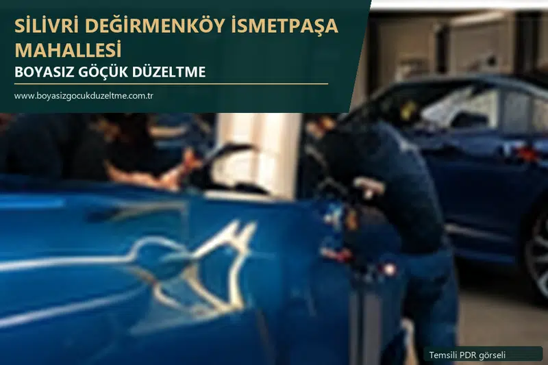 Silivri Değirmenköy İsmetpaşa Mahallesi sabit nokta ve mobil PDR randevusunu anlatan temsili otomobil hizmeti görseli