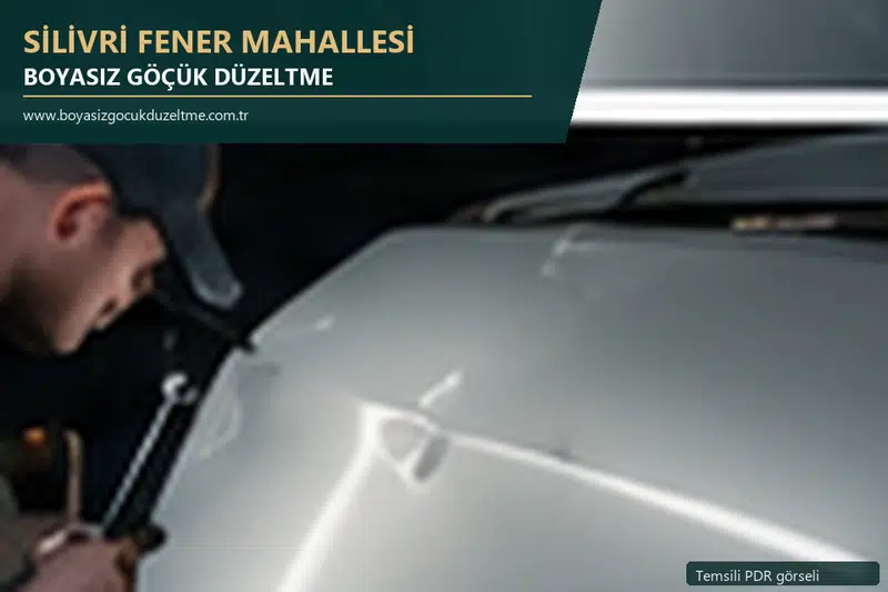 Silivri Fener Mahallesi sabit nokta ve mobil PDR randevusunu anlatan temsili otomobil hizmeti görseli