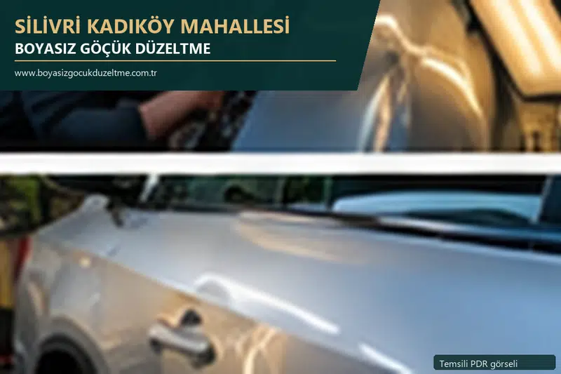 Silivri Kadıköy Mahallesi sabit nokta ve mobil PDR randevusunu anlatan temsili otomobil hizmeti görseli