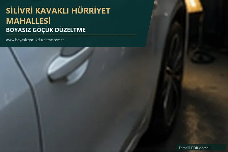 Silivri Kavaklı Hürriyet Mahallesi sabit nokta ve mobil PDR randevusunu anlatan temsili otomobil hizmeti görseli