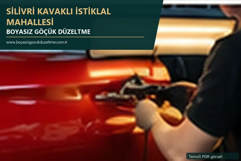 Silivri Kavaklı İstiklal Mahallesi sabit nokta ve mobil PDR randevusunu anlatan temsili otomobil hizmeti görseli