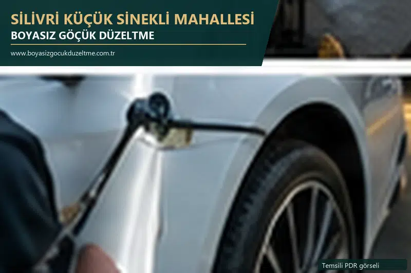 Silivri Küçük Sinekli Mahallesi sabit nokta ve mobil PDR randevusunu anlatan temsili otomobil hizmeti görseli