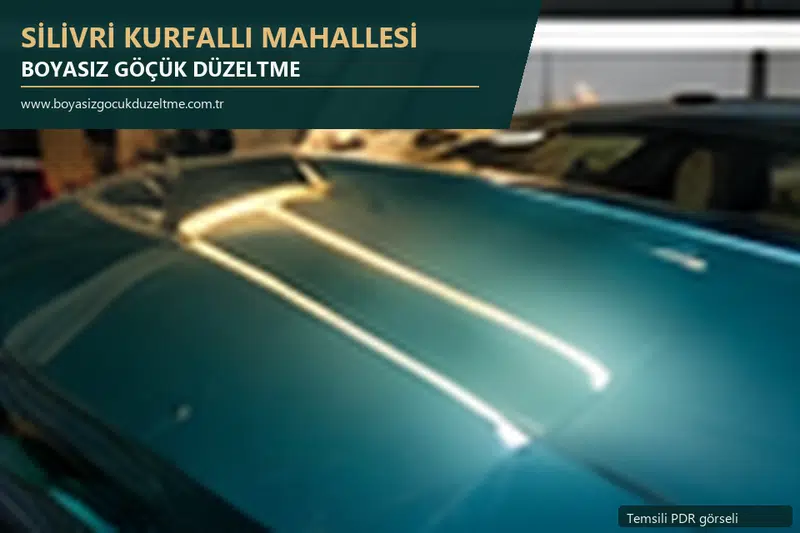 Silivri Kurfallı Mahallesi sabit nokta ve mobil PDR randevusunu anlatan temsili otomobil hizmeti görseli