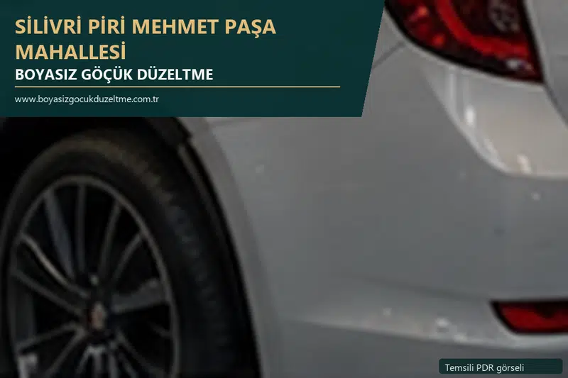 Silivri Piri Mehmet Paşa Mahallesi sabit nokta ve mobil PDR randevusunu anlatan temsili otomobil hizmeti görseli