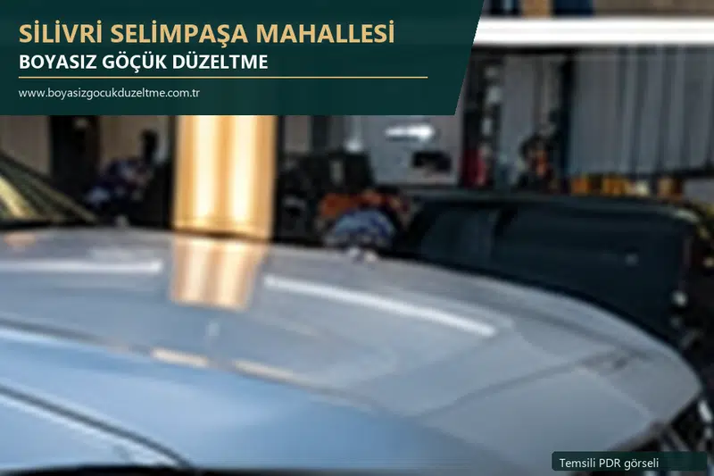 Silivri Selimpaşa Mahallesi sabit nokta ve mobil PDR randevusunu anlatan temsili otomobil hizmeti görseli