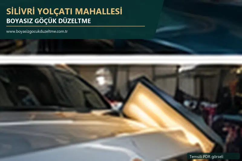 Silivri Yolçatı Mahallesi sabit nokta ve mobil PDR randevusunu anlatan temsili otomobil hizmeti görseli