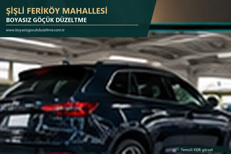 Şişli Feriköy Mahallesi sabit nokta ve mobil PDR randevusunu anlatan temsili otomobil hizmeti görseli