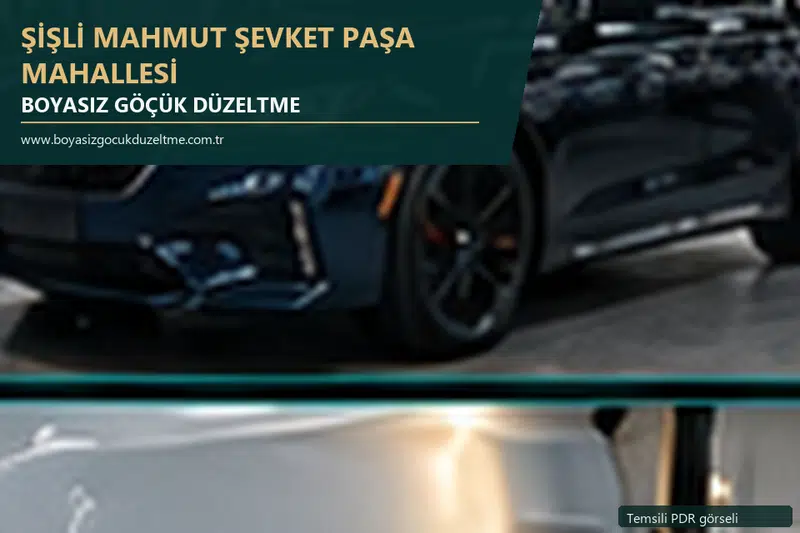 Şişli Mahmut Şevket Paşa Mahallesi sabit nokta ve mobil PDR randevusunu anlatan temsili otomobil hizmeti görseli
