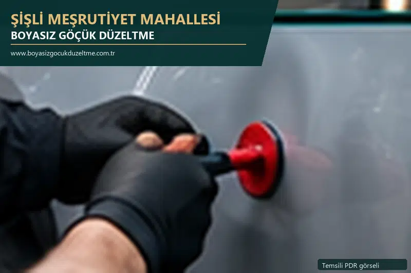 Şişli Meşrutiyet Mahallesi sabit nokta ve mobil PDR randevusunu anlatan temsili otomobil hizmeti görseli