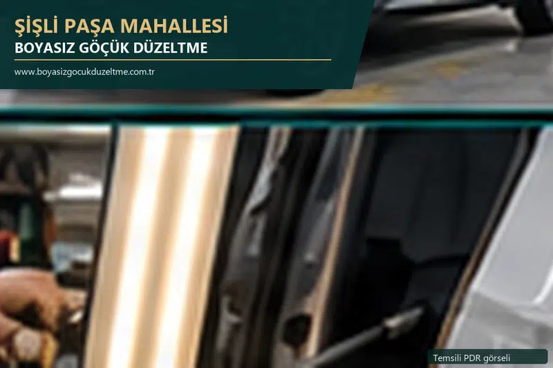 Şişli Paşa Mahallesi sabit nokta ve mobil PDR randevusunu anlatan temsili otomobil hizmeti görseli