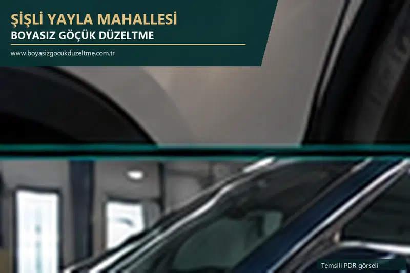 Şişli Yayla Mahallesi sabit nokta ve mobil PDR randevusunu anlatan temsili otomobil hizmeti görseli