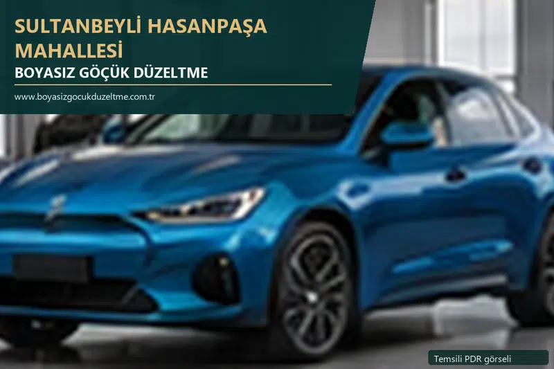 Sultanbeyli Hasanpaşa Mahallesi sabit nokta ve mobil PDR randevusunu anlatan temsili otomobil hizmeti görseli