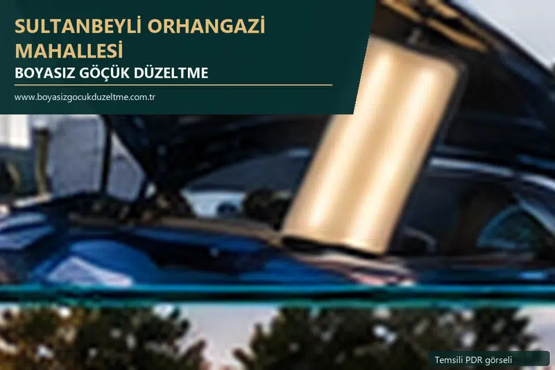 Sultanbeyli Orhangazi Mahallesi sabit nokta ve mobil PDR randevusunu anlatan temsili otomobil hizmeti görseli
