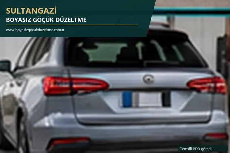 Sultangazi sabit nokta ve mobil PDR randevusunu anlatan temsili otomobil hizmeti görseli