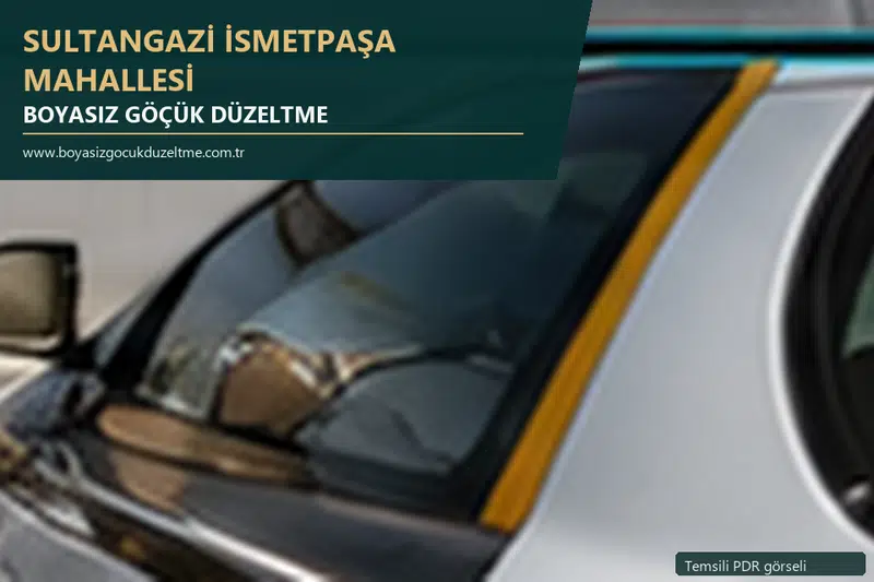 Sultangazi İsmetpaşa Mahallesi sabit nokta ve mobil PDR randevusunu anlatan temsili otomobil hizmeti görseli