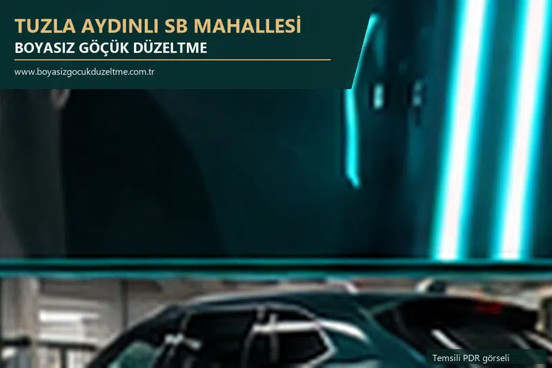 Tuzla Aydınlı Sb Mahallesi sabit nokta ve mobil PDR randevusunu anlatan temsili otomobil hizmeti görseli