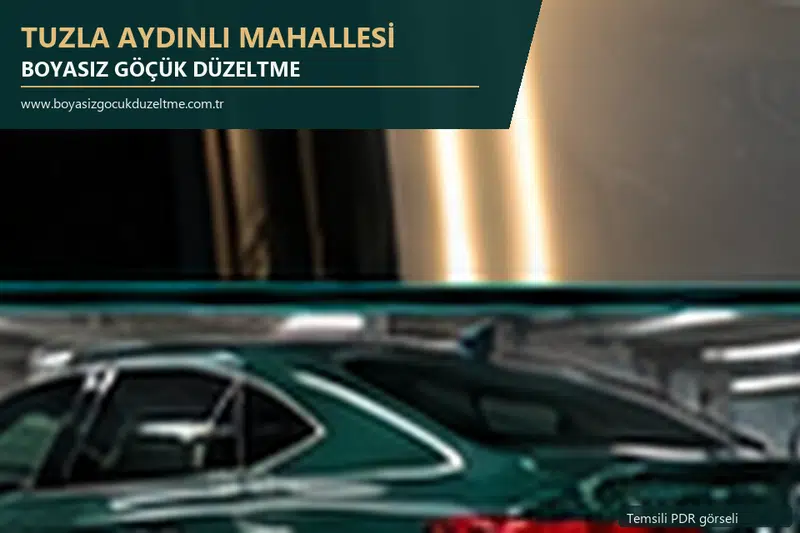 Tuzla Aydınlı Mahallesi sabit nokta ve mobil PDR randevusunu anlatan temsili otomobil hizmeti görseli
