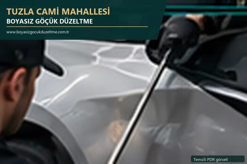 Tuzla Cami Mahallesi sabit nokta ve mobil PDR randevusunu anlatan temsili otomobil hizmeti görseli
