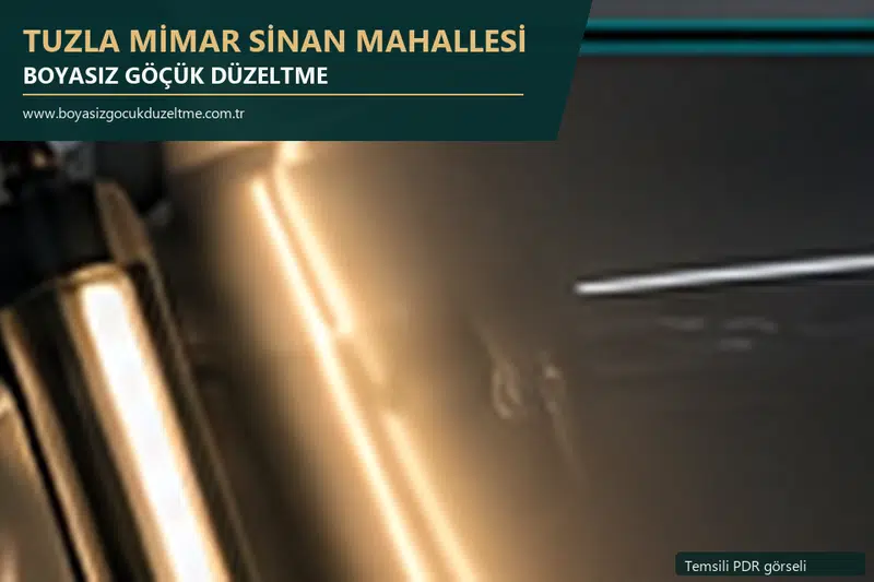 Tuzla Mimar Sinan Mahallesi sabit nokta ve mobil PDR randevusunu anlatan temsili otomobil hizmeti görseli