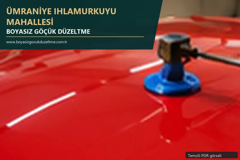 Ümraniye Ihlamurkuyu Mahallesi sabit nokta ve mobil PDR randevusunu anlatan temsili otomobil hizmeti görseli