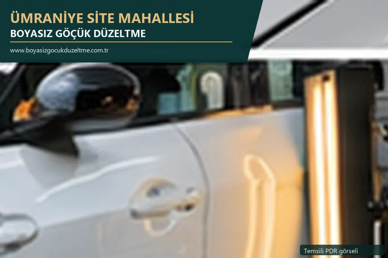 Ümraniye Site Mahallesi sabit nokta ve mobil PDR randevusunu anlatan temsili otomobil hizmeti görseli