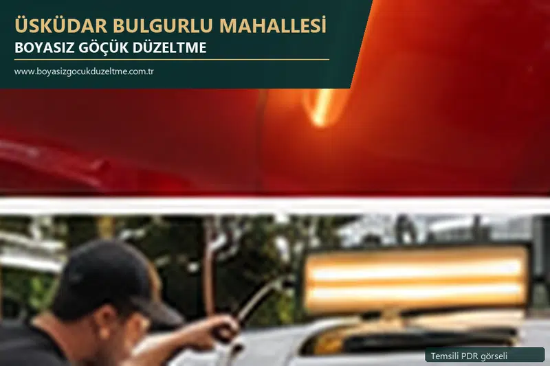 Üsküdar Bulgurlu Mahallesi sabit nokta ve mobil PDR randevusunu anlatan temsili otomobil hizmeti görseli