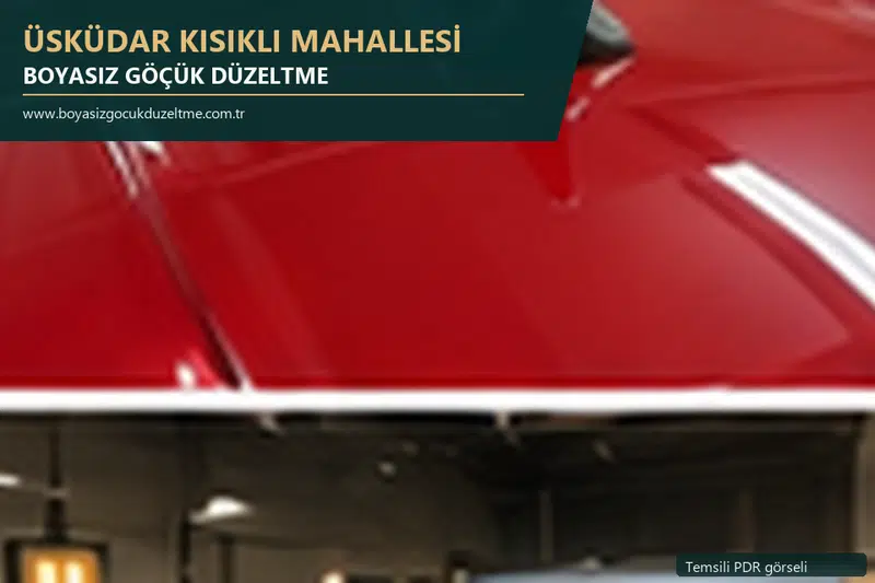 Üsküdar Kısıklı Mahallesi sabit nokta ve mobil PDR randevusunu anlatan temsili otomobil hizmeti görseli