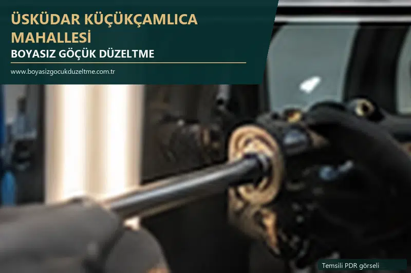 Üsküdar Küçükçamlıca Mahallesi sabit nokta ve mobil PDR randevusunu anlatan temsili otomobil hizmeti görseli