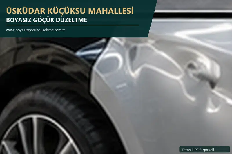 Üsküdar Küçüksu Mahallesi sabit nokta ve mobil PDR randevusunu anlatan temsili otomobil hizmeti görseli