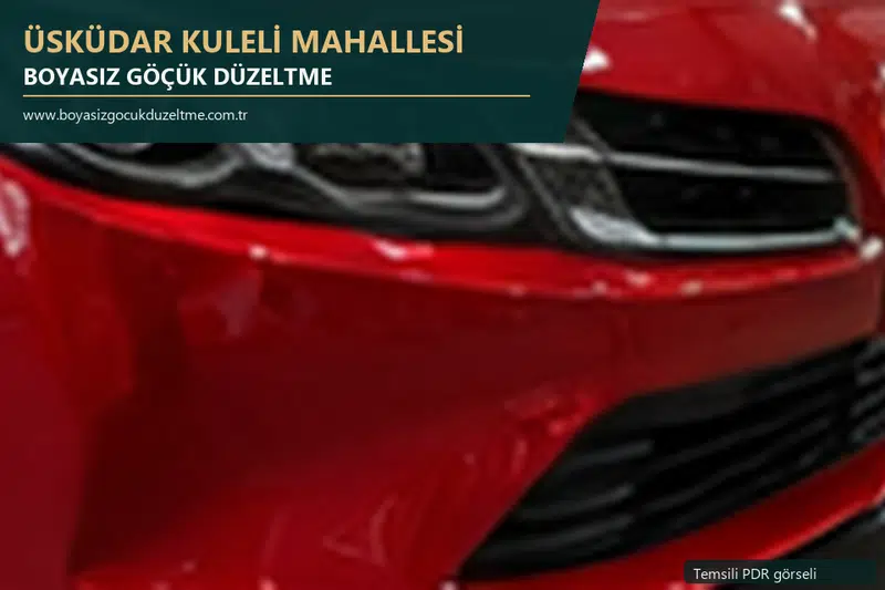 Üsküdar Kuleli Mahallesi sabit nokta ve mobil PDR randevusunu anlatan temsili otomobil hizmeti görseli