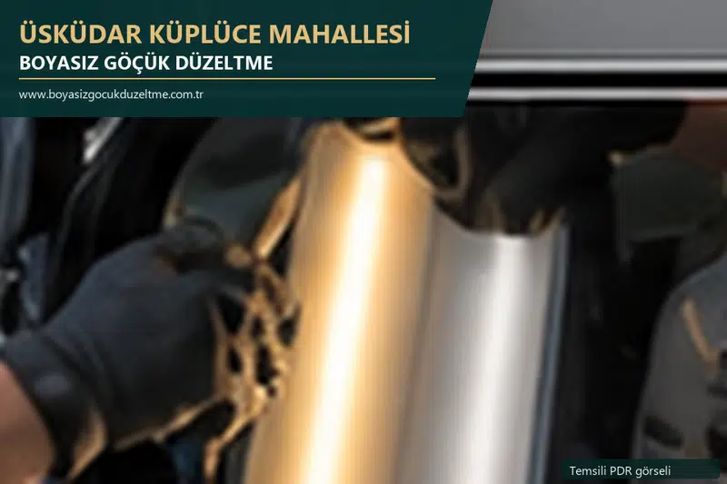 Üsküdar Küplüce Mahallesi sabit nokta ve mobil PDR randevusunu anlatan temsili otomobil hizmeti görseli