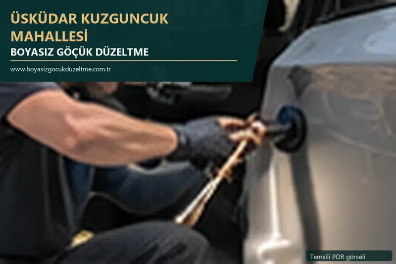 Üsküdar Kuzguncuk Mahallesi sabit nokta ve mobil PDR randevusunu anlatan temsili otomobil hizmeti görseli