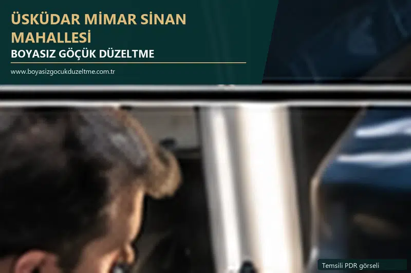Üsküdar Mimar Sinan Mahallesi sabit nokta ve mobil PDR randevusunu anlatan temsili otomobil hizmeti görseli