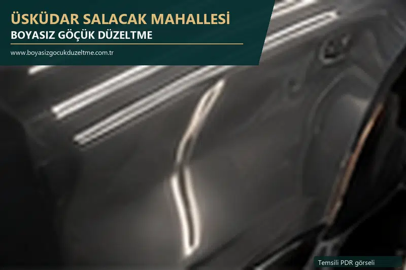 Üsküdar Salacak Mahallesi sabit nokta ve mobil PDR randevusunu anlatan temsili otomobil hizmeti görseli