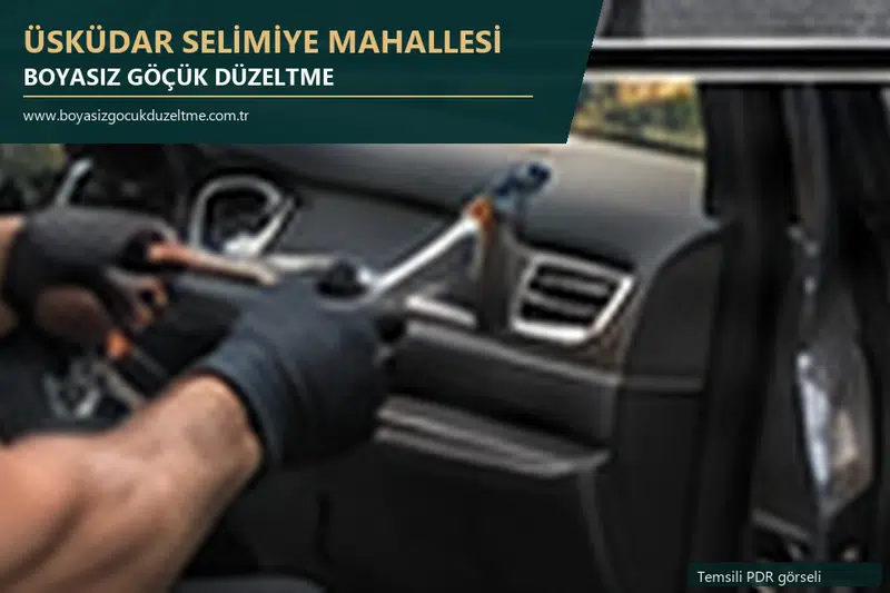 Üsküdar Selimiye Mahallesi sabit nokta ve mobil PDR randevusunu anlatan temsili otomobil hizmeti görseli