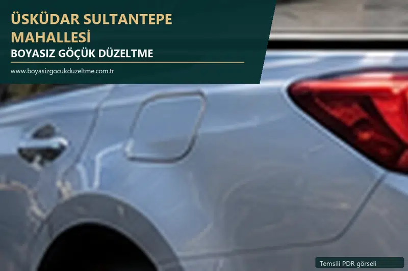 Üsküdar Sultantepe Mahallesi sabit nokta ve mobil PDR randevusunu anlatan temsili otomobil hizmeti görseli