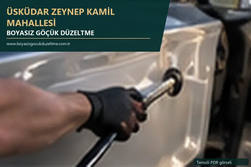 Üsküdar Zeynep Kamil Mahallesi sabit nokta ve mobil PDR randevusunu anlatan temsili otomobil hizmeti görseli