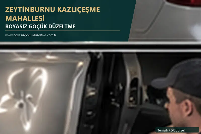 Zeytinburnu Kazlıçeşme Mahallesi sabit nokta ve mobil PDR randevusunu anlatan temsili otomobil hizmeti görseli