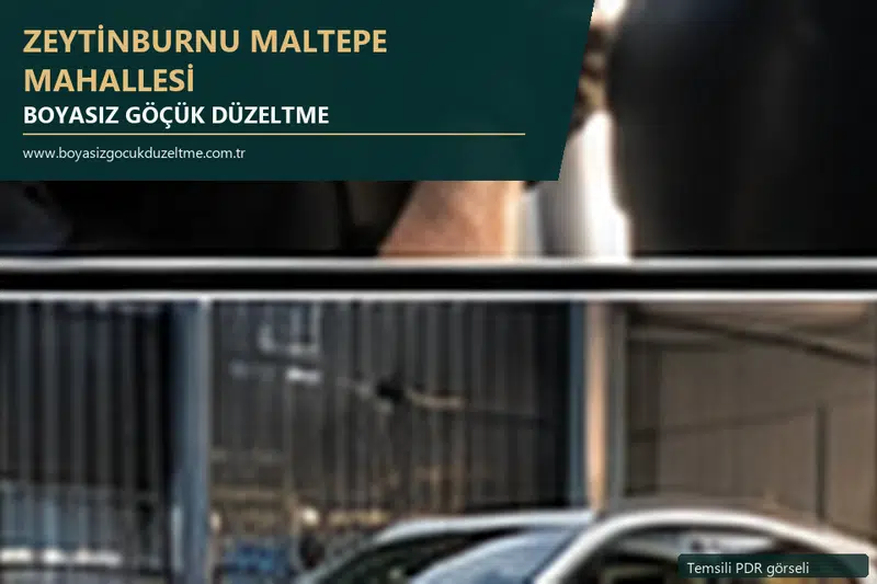 Zeytinburnu Maltepe Mahallesi sabit nokta ve mobil PDR randevusunu anlatan temsili otomobil hizmeti görseli