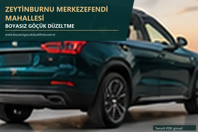 Zeytinburnu Merkezefendi Mahallesi sabit nokta ve mobil PDR randevusunu anlatan temsili otomobil hizmeti görseli