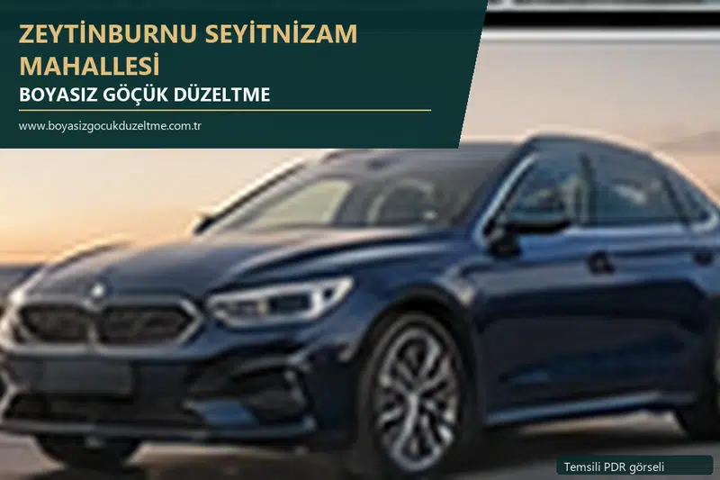 Zeytinburnu Seyitnizam Mahallesi sabit nokta ve mobil PDR randevusunu anlatan temsili otomobil hizmeti görseli
