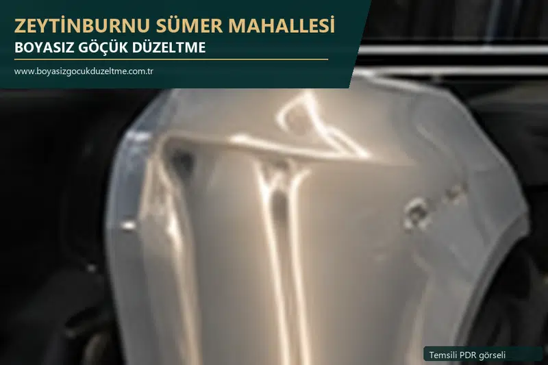 Zeytinburnu Sümer Mahallesi sabit nokta ve mobil PDR randevusunu anlatan temsili otomobil hizmeti görseli
