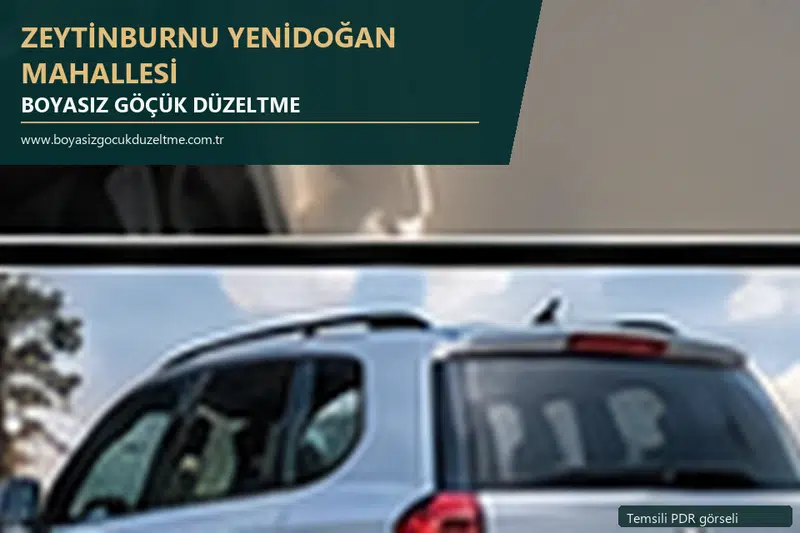 Zeytinburnu Yenidoğan Mahallesi sabit nokta ve mobil PDR randevusunu anlatan temsili otomobil hizmeti görseli